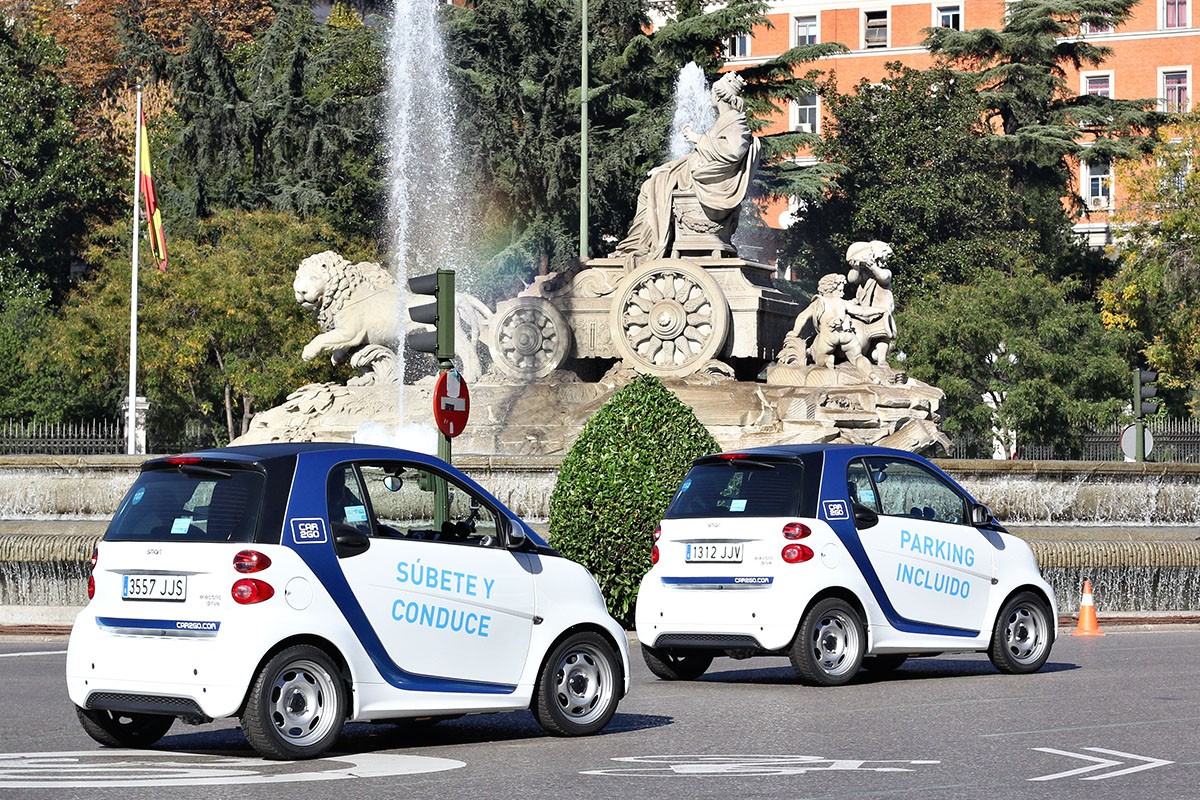 Coches compartidos en Madrid