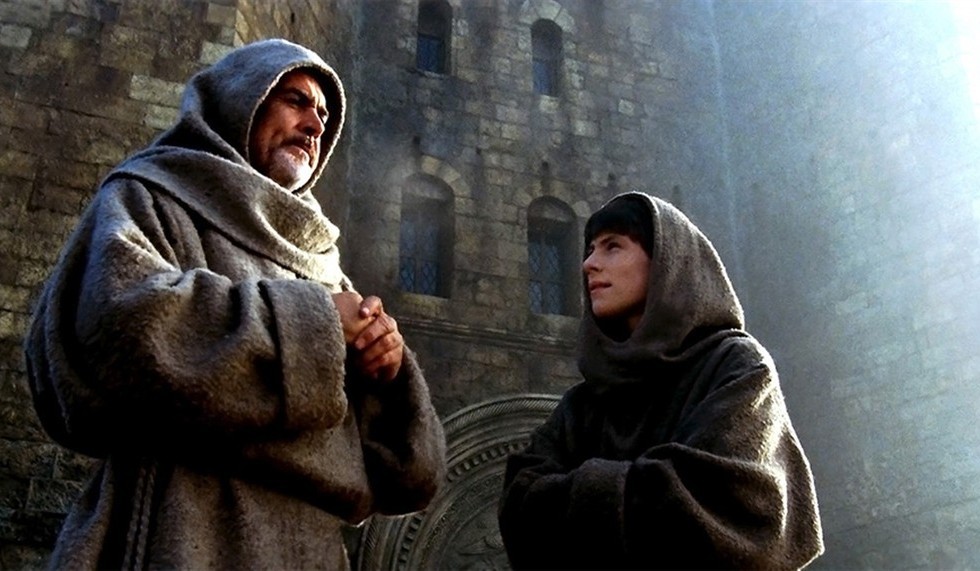 Una escena de la película El nombre de la rosa