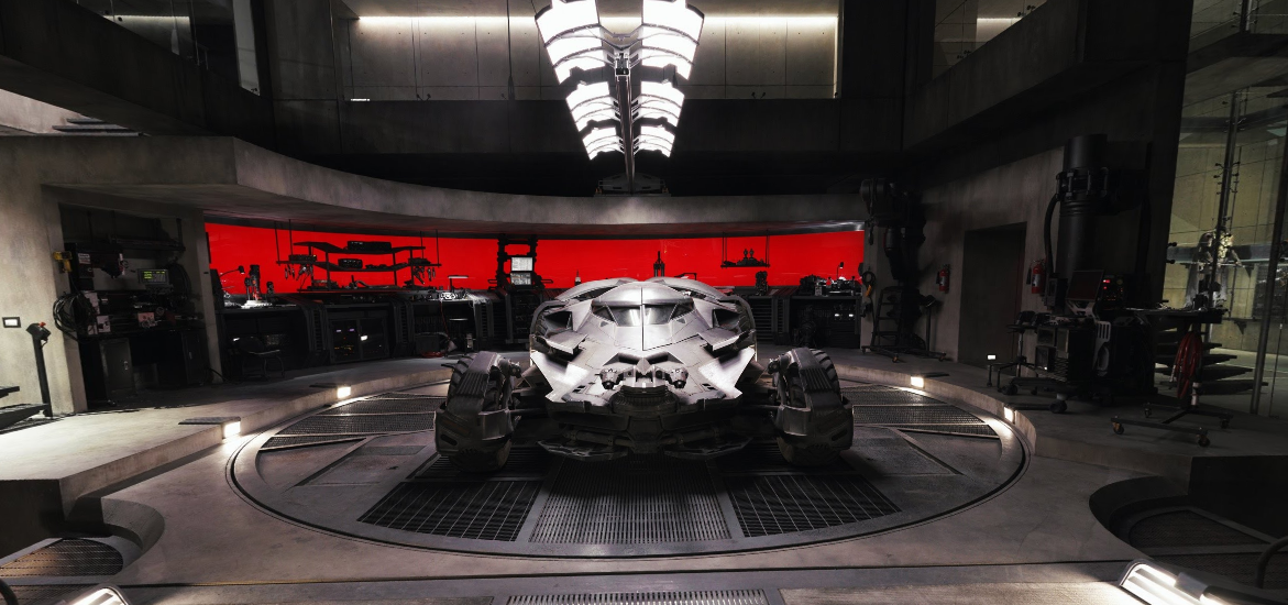 El garaje de la cueva de Batman