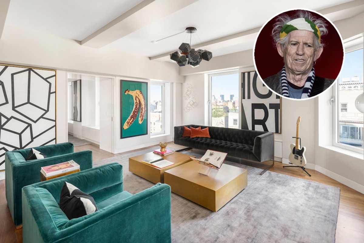 Keith Richards vende por fin su ático dúplex en Nueva York