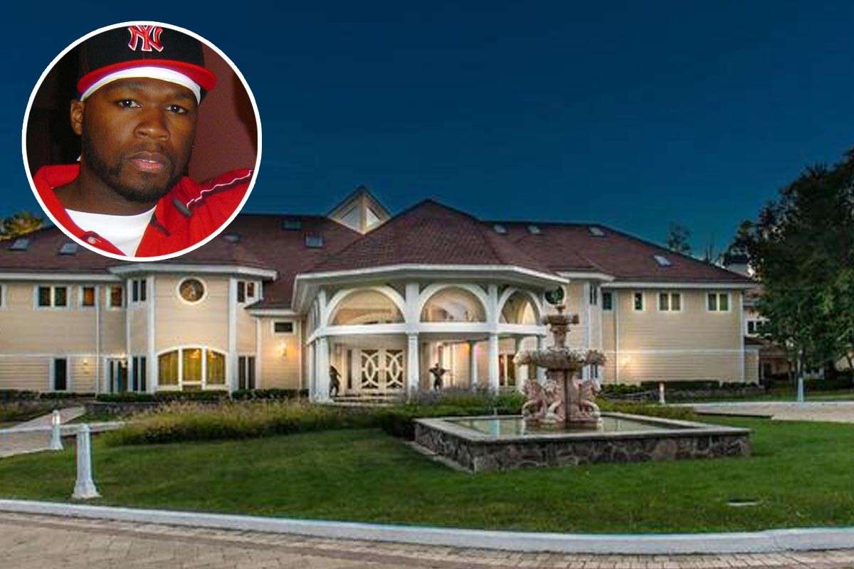 El cantante 50 Cent vende su mansión de 52 habitaciones... casi 10 años después