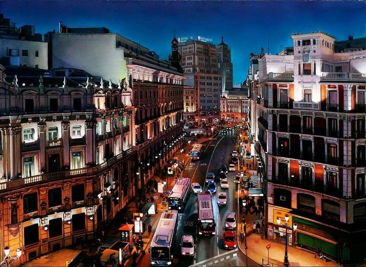 12 espectaculares pinturas al óleo de Madrid que parecen fotos reales