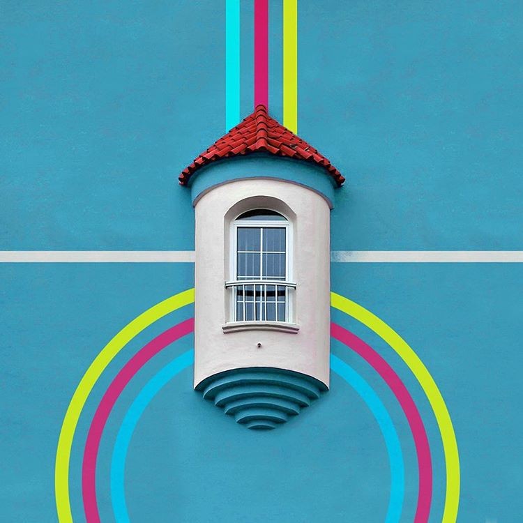 El ‘cazador de colores’ que se dedica a fotografiar las fachadas más llamativas de Europa