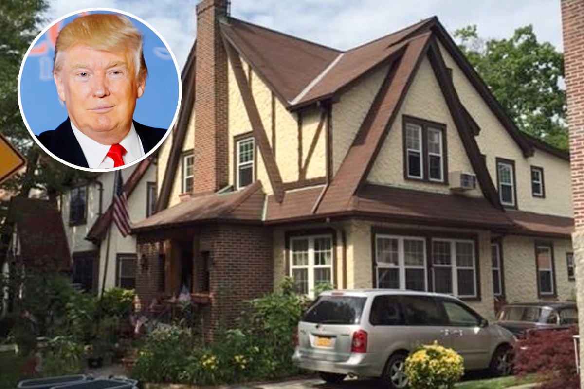 Casas de famosos: el chalet donde Donald Trump pasó su infancia, a la venta