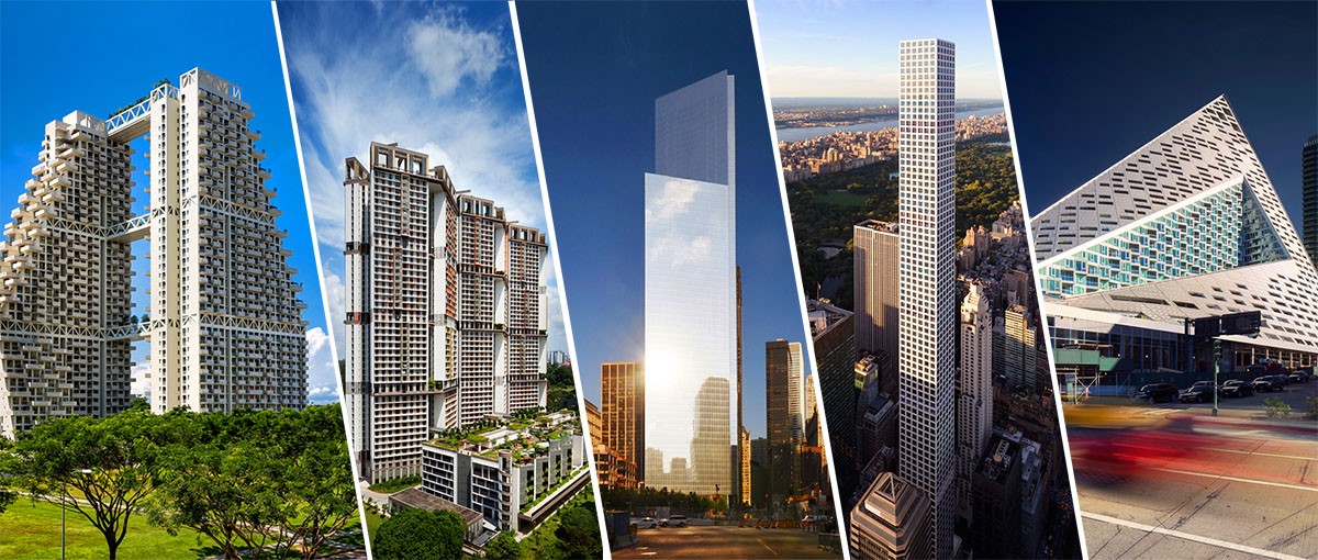 Uno de estos cinco rascacielos será elegido el mejor edificio alto del mundo, ¿cuál te gusta más?