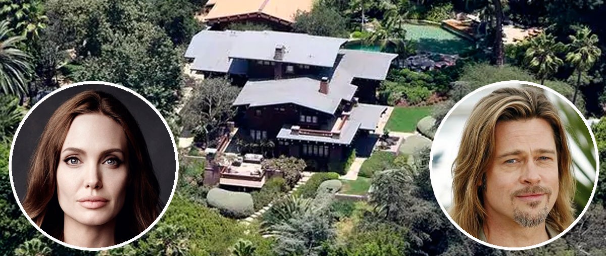 La mansión en las colinas de Hollywood de Brad Pitt y Angelina Jolie