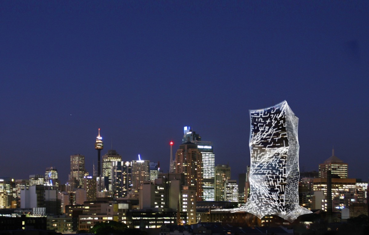 UTS Tower. LAVA lava_uts_tower_night