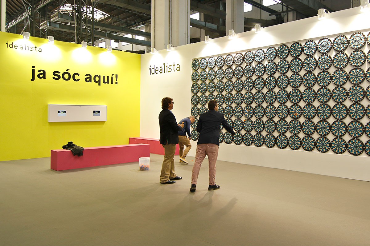 Fácil como dar en la diana: el stand de idealista en Barcelona Meeting Point