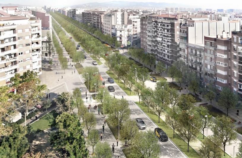 Colau ultima su gran obra urbanística: las cuatro propuestas para cambiar la Meridiana