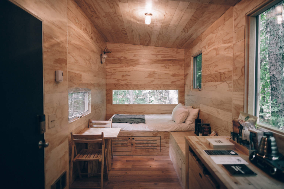 Minicasas escondidas en mitad del bosque para desconectar del móvil