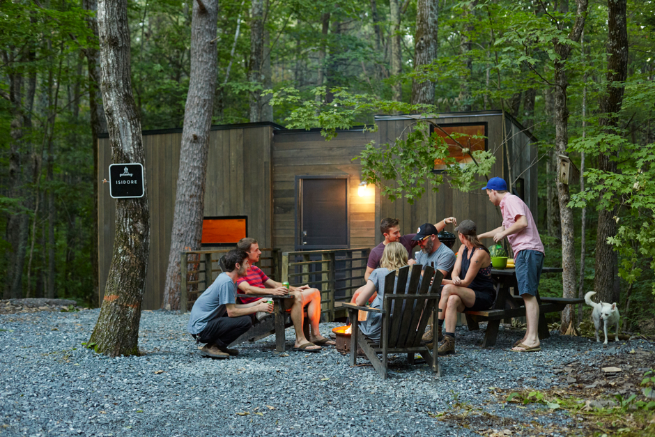 Minicasas escondidas en mitad del bosque para desconectar del móvil