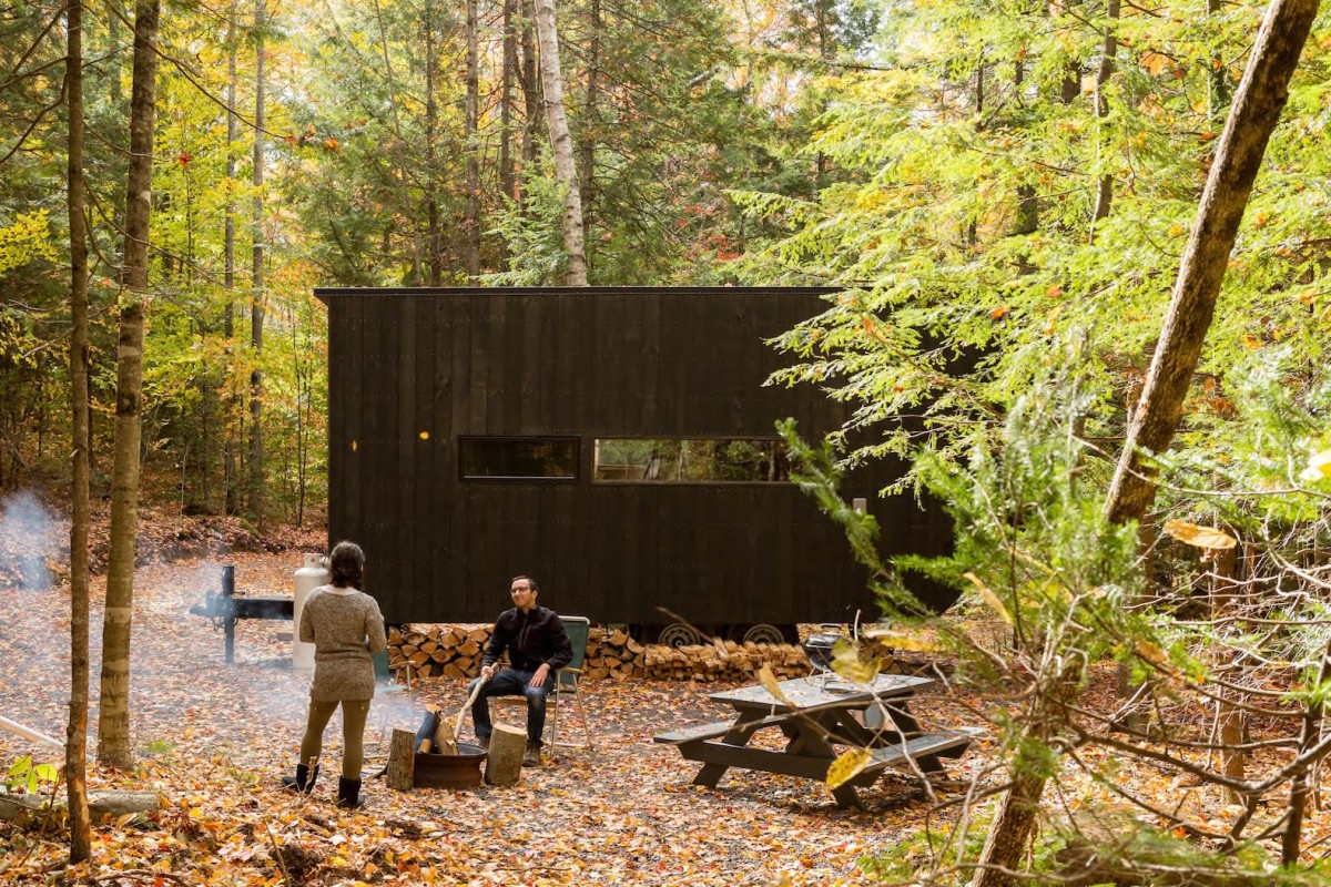 Minicasas escondidas en mitad del bosque para desconectar del móvil