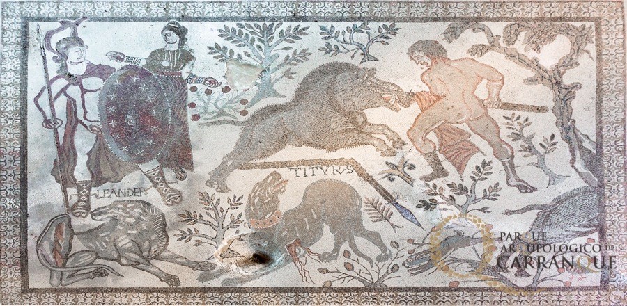 carranque_5_escena_de_caza_con_mosaicos