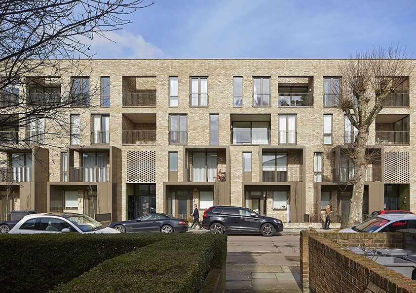 Ely Court en Londres, Reino Unido / Alison Brooks Architects. @Paul Riddle inglaterra-vivienda-social