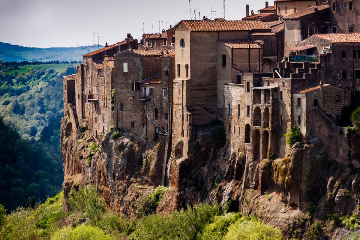 Pitigliano en la Toscana