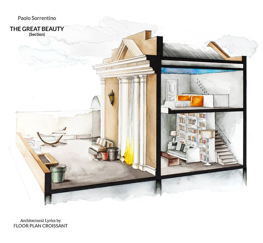 De 'La La Land' a 'Stranger Things': las casas más famosas de la ficción pintadas con acuarela