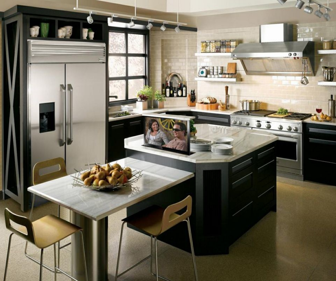 soporte para microondas - Buscar con Google  Modern kitchen design, Small  kitchen, Kitchen decor