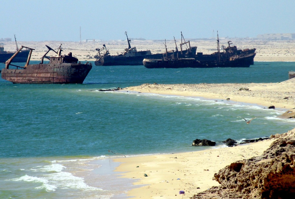 Cementerio de barcos en Nouadhibou (Mauritania). Flickr/Sebastian Losada