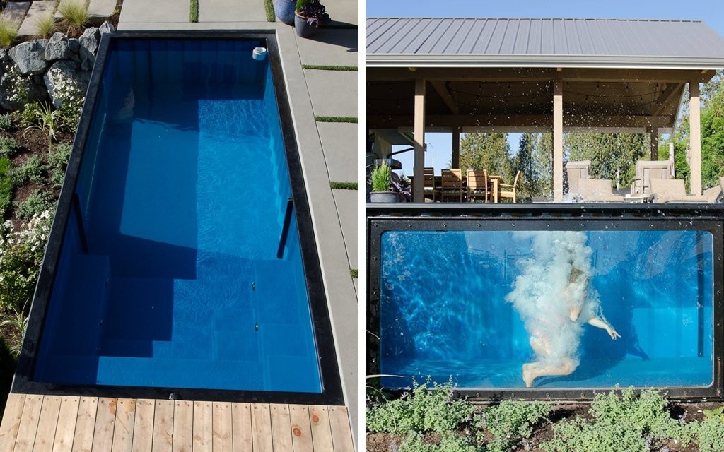 Piscinas en contenedores que se instalan en solo unos minutos, lo último en reciclaje
