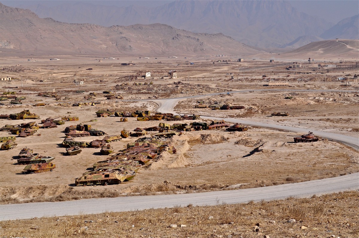Cementerio de tanques en Kabul (Afganistán). Flickr/helmandblog