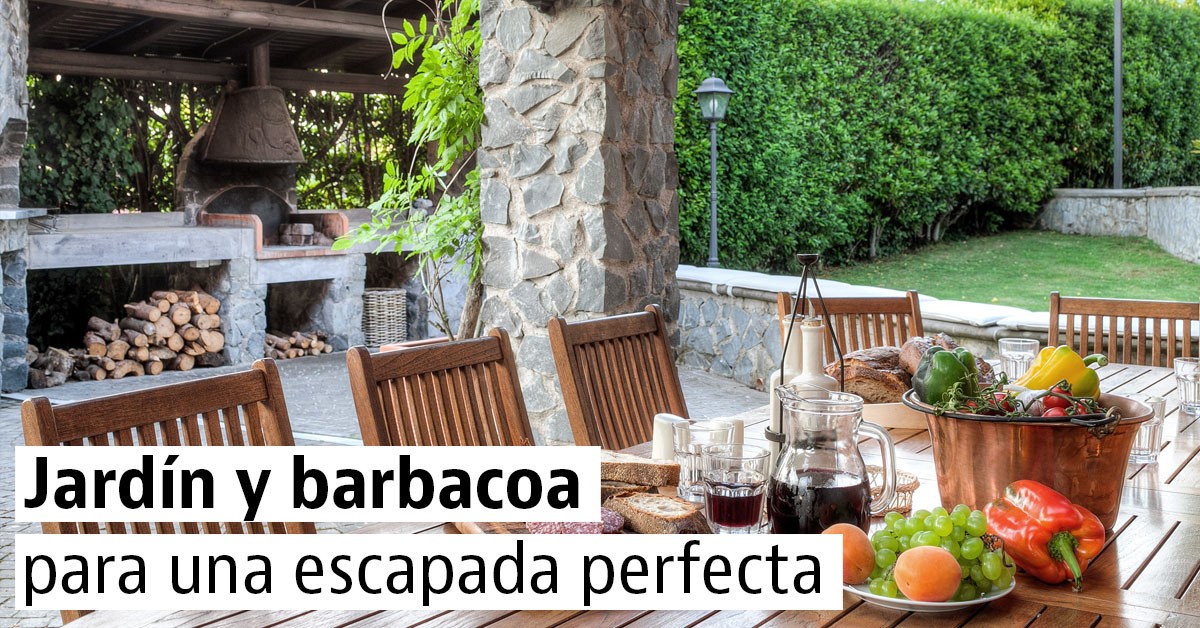 Casas con jardín y barbacoa para una escapada rural en verano