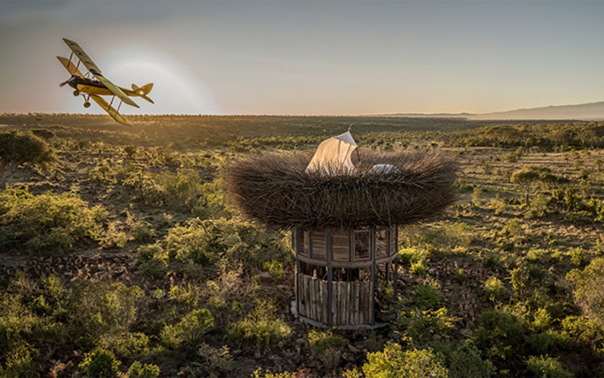 Hoteles con encanto: un fabuloso nido de amor en plena sabana africana