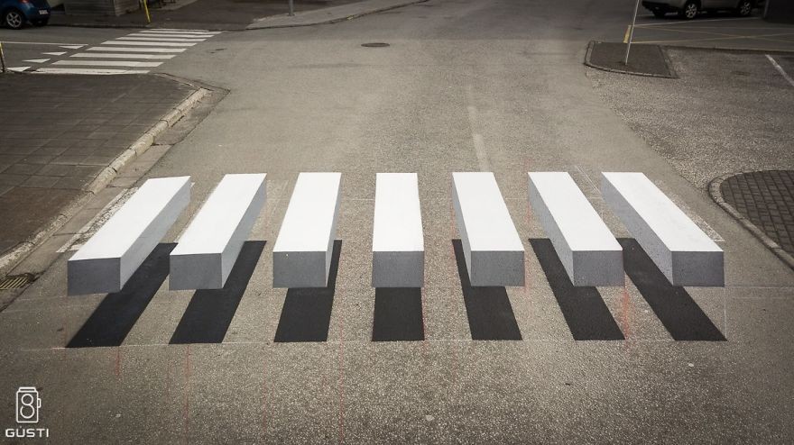 Paso de cebra en 3D, Ísafjörður, Iceland 3d-pedestrian-crossing-island-2-59f03455342f2_880