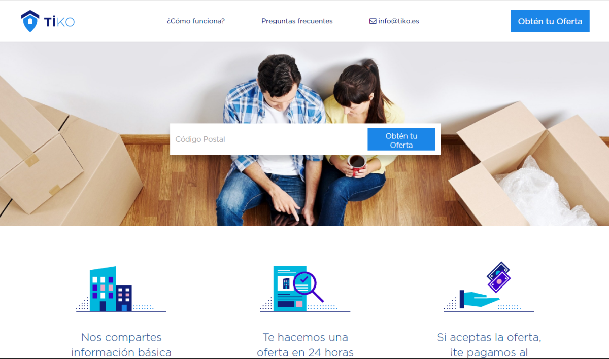 Así funciona Tiko: el portal de compra de vivienda 'exprés'