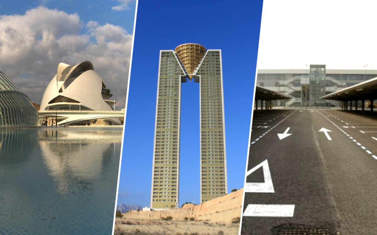 Tres obras españolas, entre los grandes derroches arquitectónicos del planeta