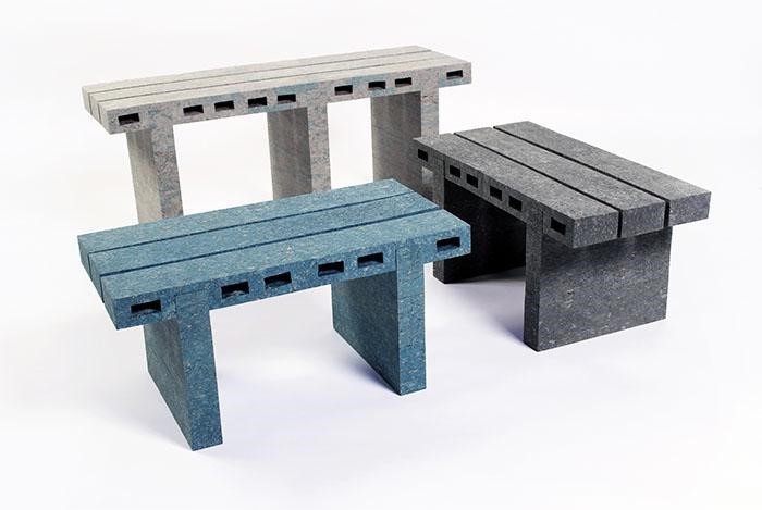 Mesas, ‘pufs’ y hasta azulejos: los originales muebles de papel que aterrizarán en tu hogar