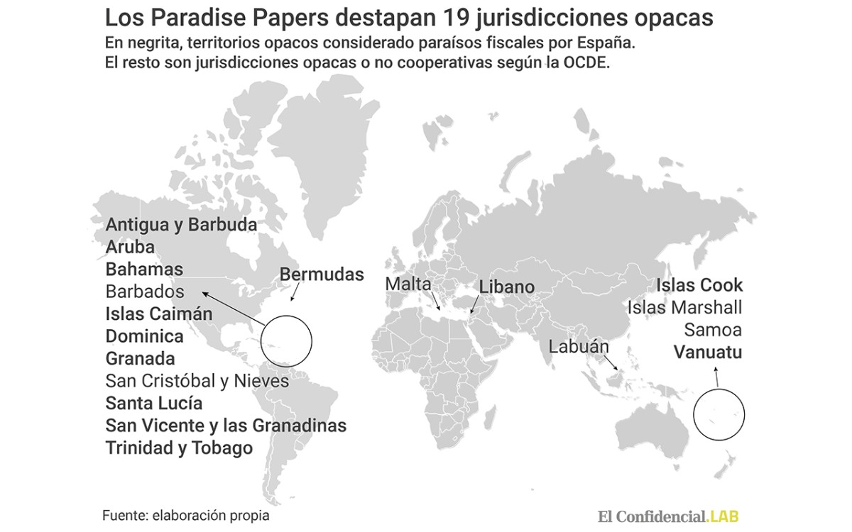 Imagen del día: los 'Paradaise Papers' revelan sociedades 'offshore' en 19 paraísos fiscales