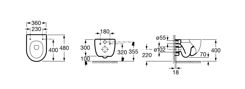 Cómo ganar espacio en el baño con inodoros suspendidos