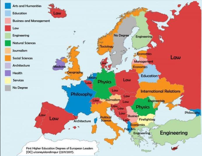 Imagen del día: Los estudios de los líderes europeos
