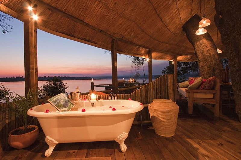 Un baño con unas vistas espectaculares