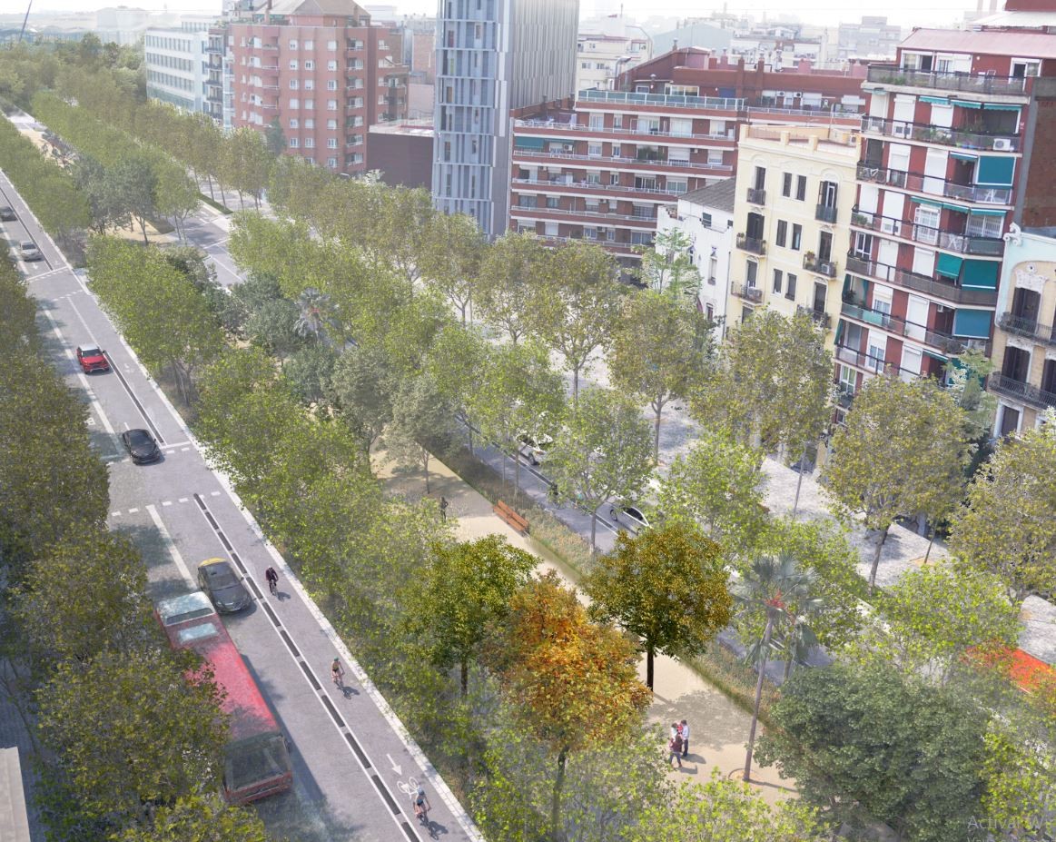 La transformación de la Meridiana de Barcelona empezará en junio y por el tramo Glòries
