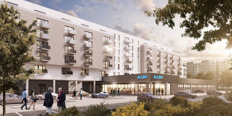 Aldi construirá viviendas de alquiler sobre sus tiendas