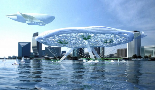 Aerohotel flotante