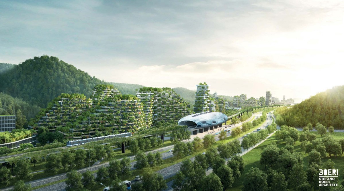 Recreación artística de Liuzhou Forest City