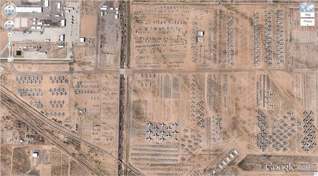 Cementerio de aviones en Tucson, Arizona 