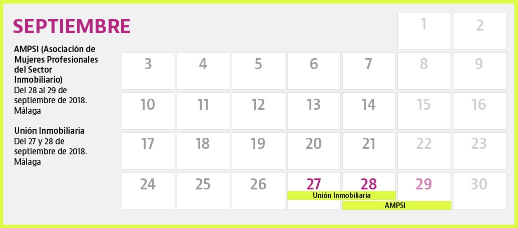 El calendario con todas las ferias inmobiliarias en España durante 2018
