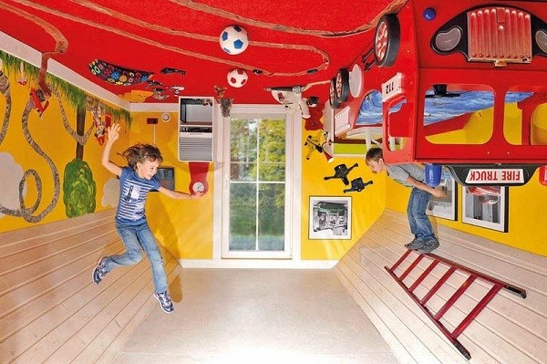 Interior al revés de Haus steht Kopf