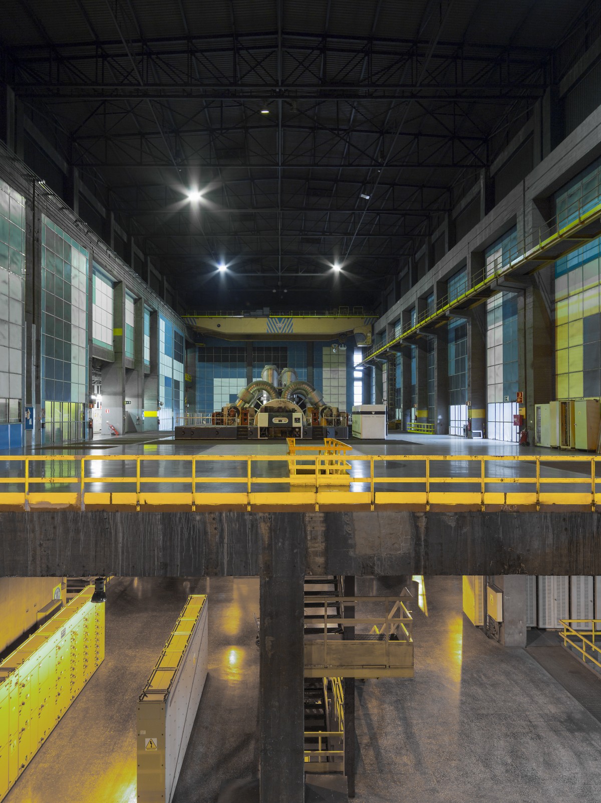 Interior de la central térmica de Aboño, Asturias