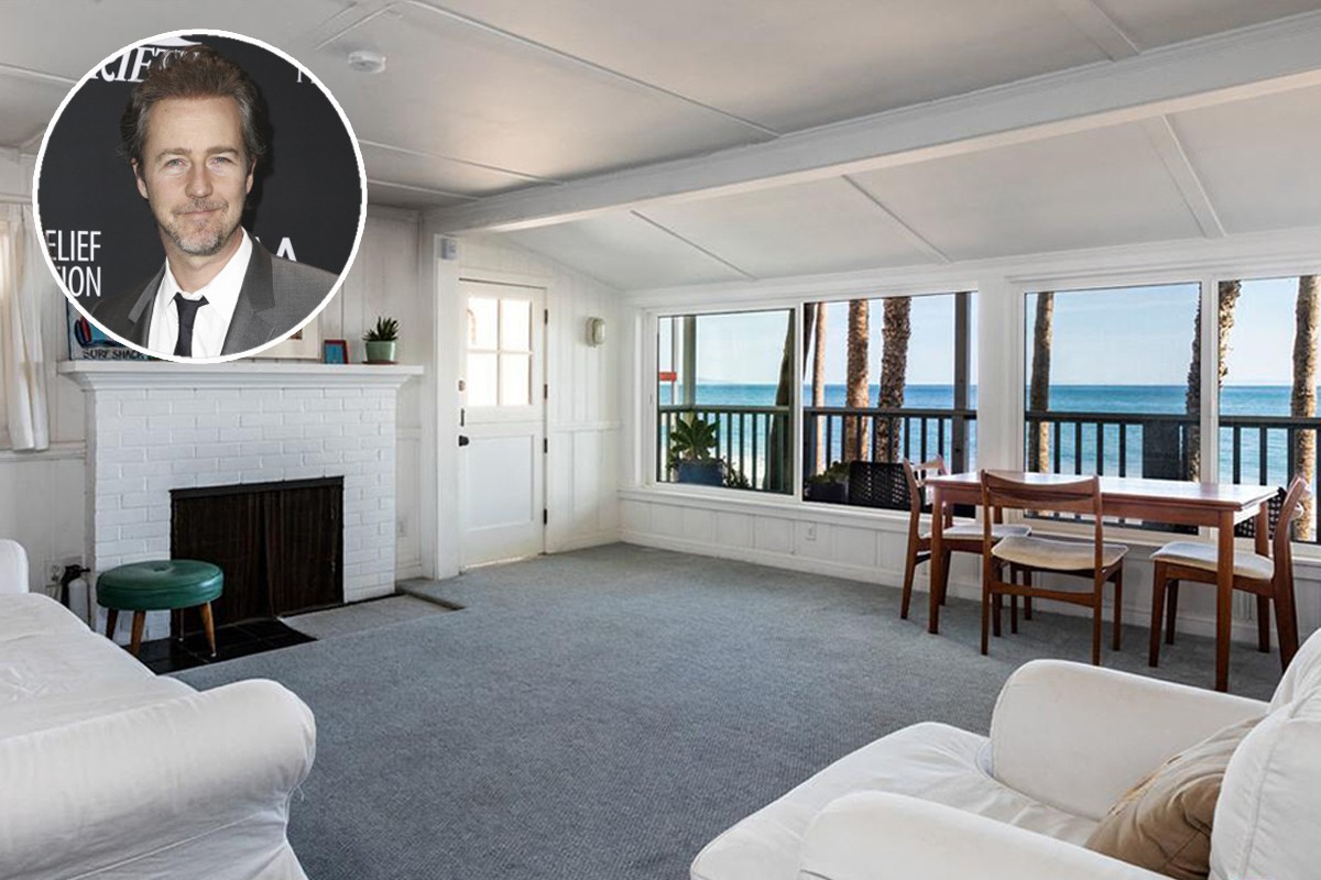 Salón del apartamento de Edward Norton