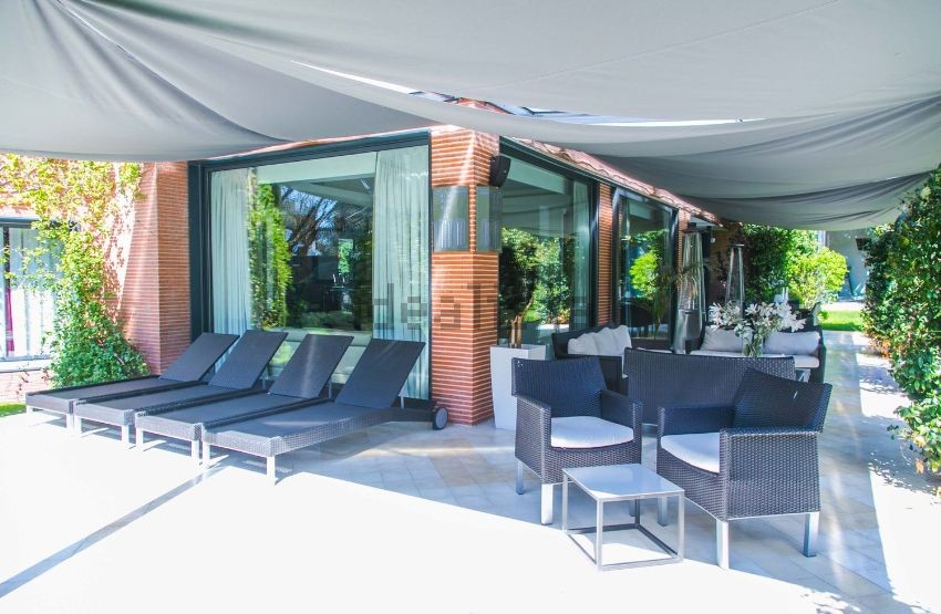 Hamacas y mesas para disfrutar del buen tiempo