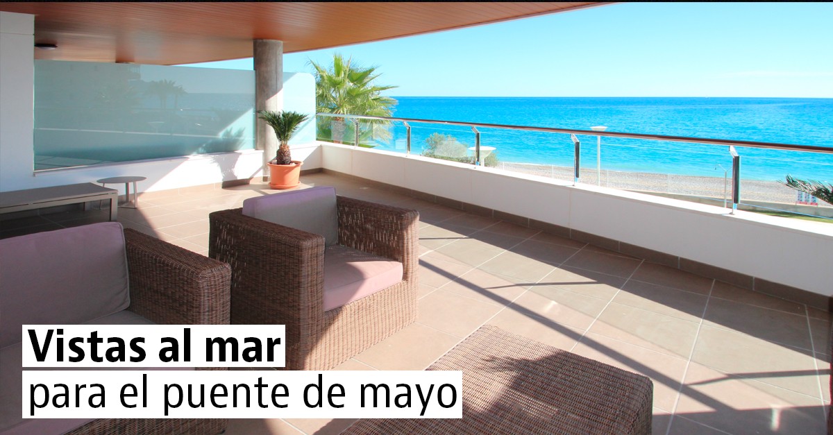 Apartamentos y casas con vistas al mar libres para el puente de mayo