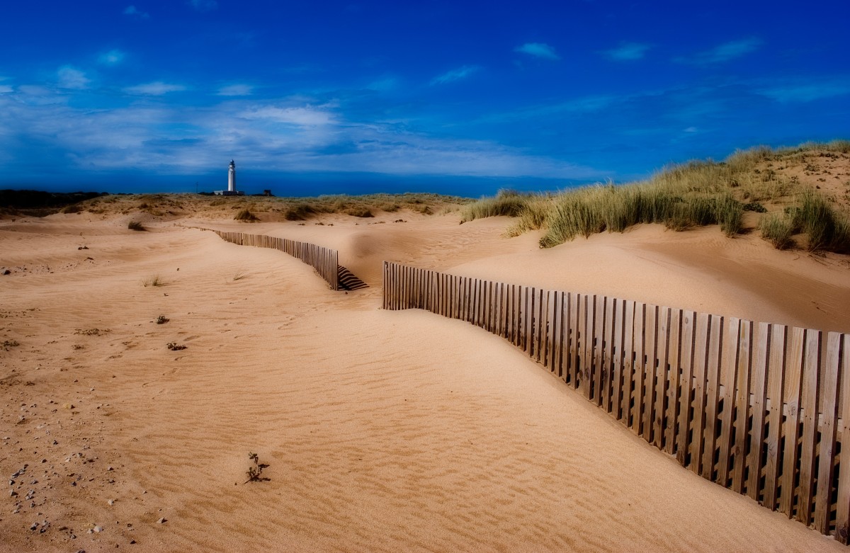 Playas en la costa de Cádiz