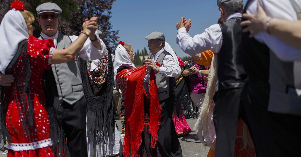 Danse du "Chotis" à fête de San Isidro