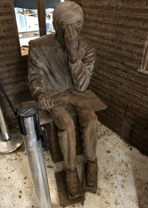 Escultura de chocolate