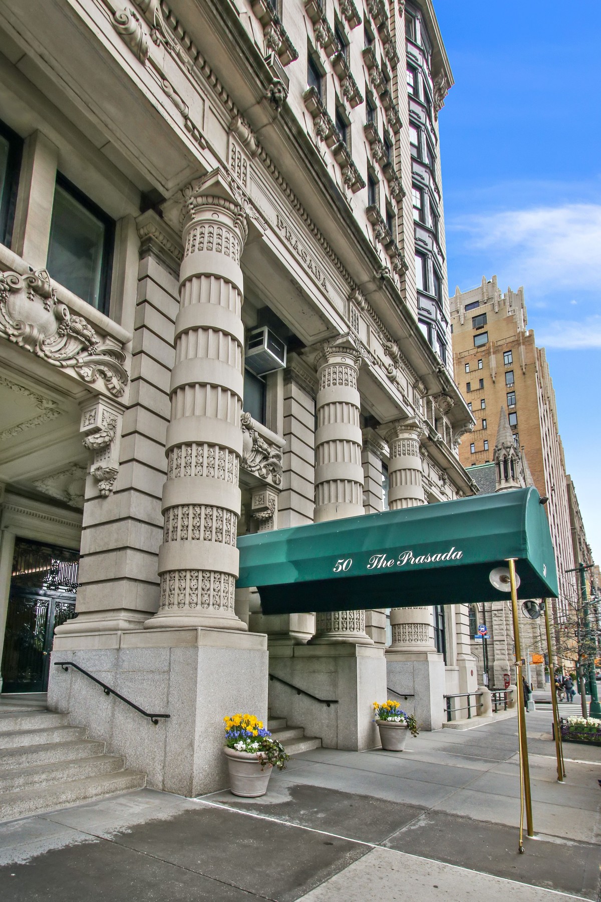 Exterior del bloque de edificios