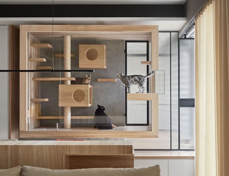 Un dormitorio especial Es del estudio INDOT (Taiwán)